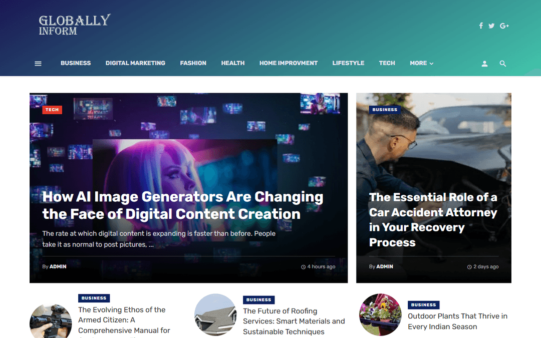 globallyinform.com publisher screenshot