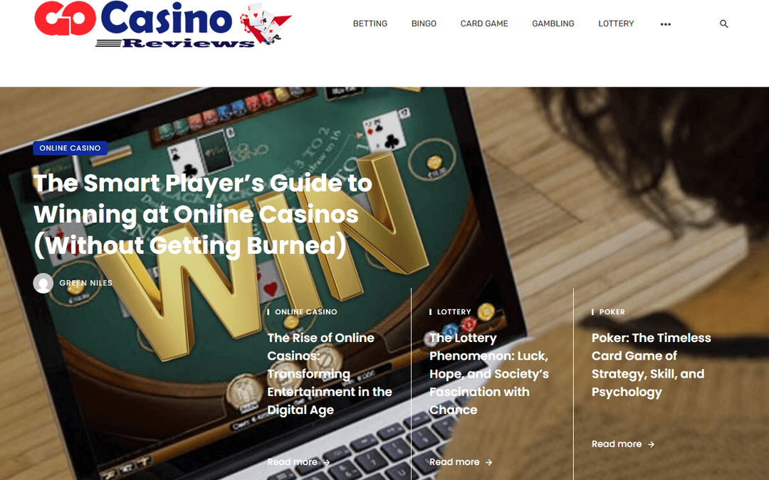 gocasinoreviews.com publisher screenshot