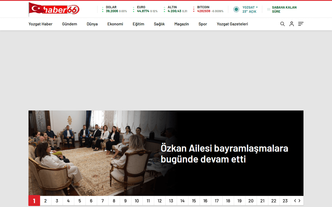 haber66.com.tr publisher screenshot