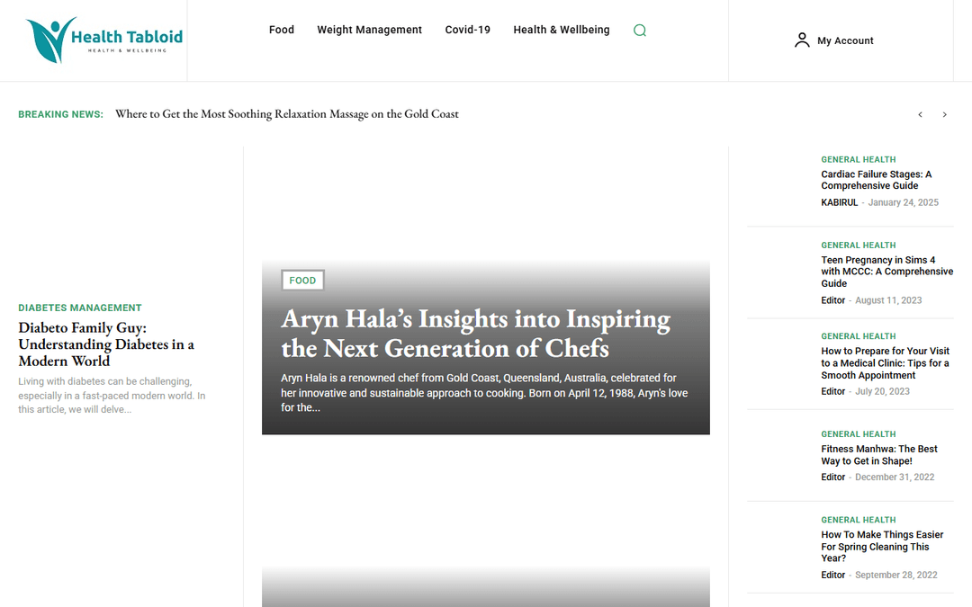 healthtabloid.com.au publisher screenshot