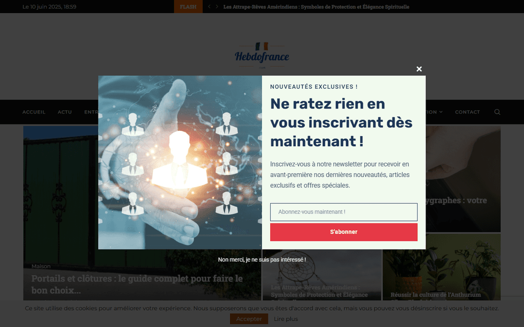 hebdofrance.com publisher screenshot