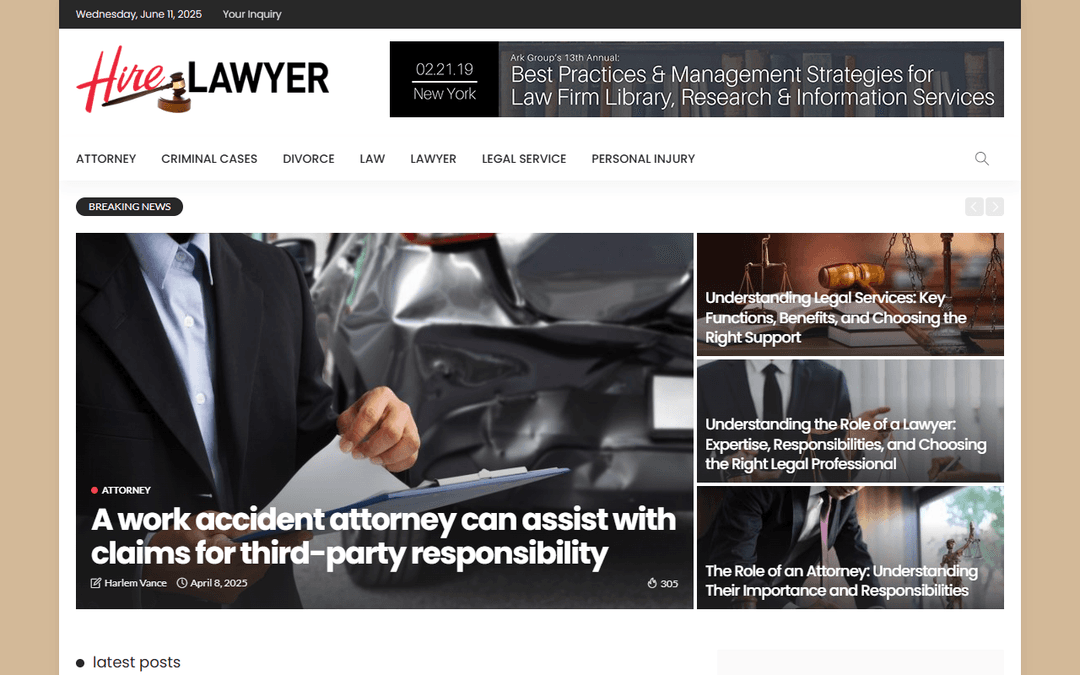 hire-lawyer.co.uk publisher screenshot
