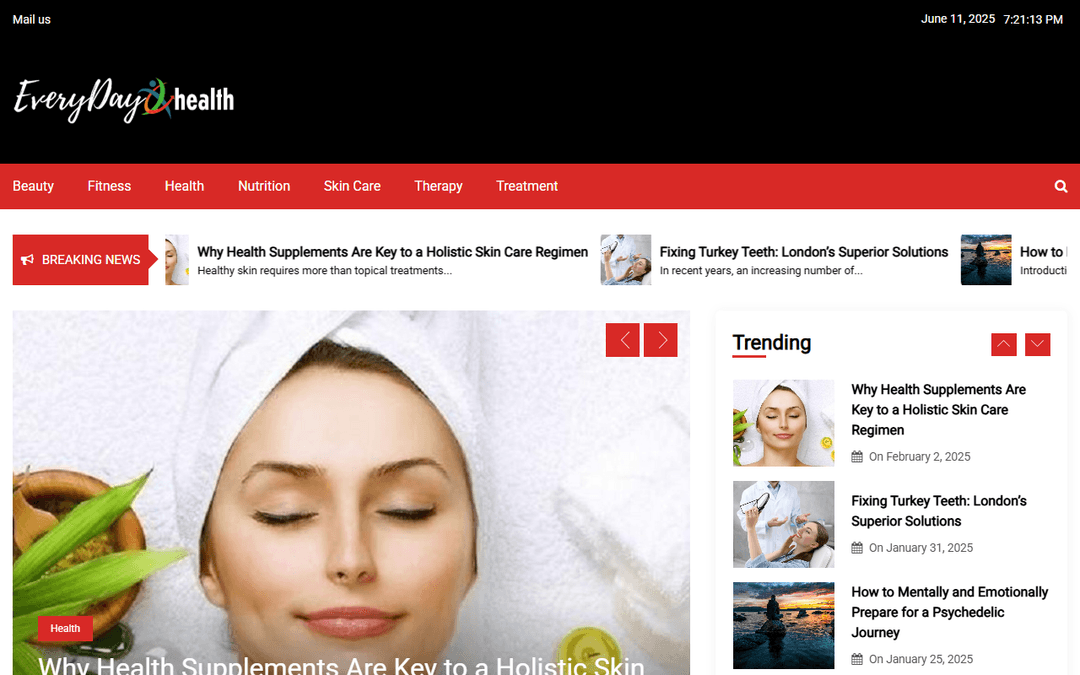 everyday-health.co.uk publisher screenshot