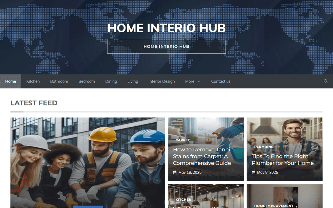 homeinteriohub.com publisher screenshot