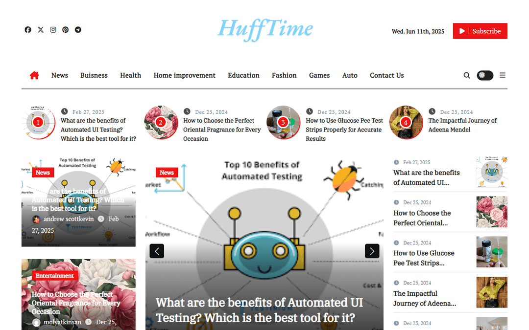 hufftime.com publisher screenshot
