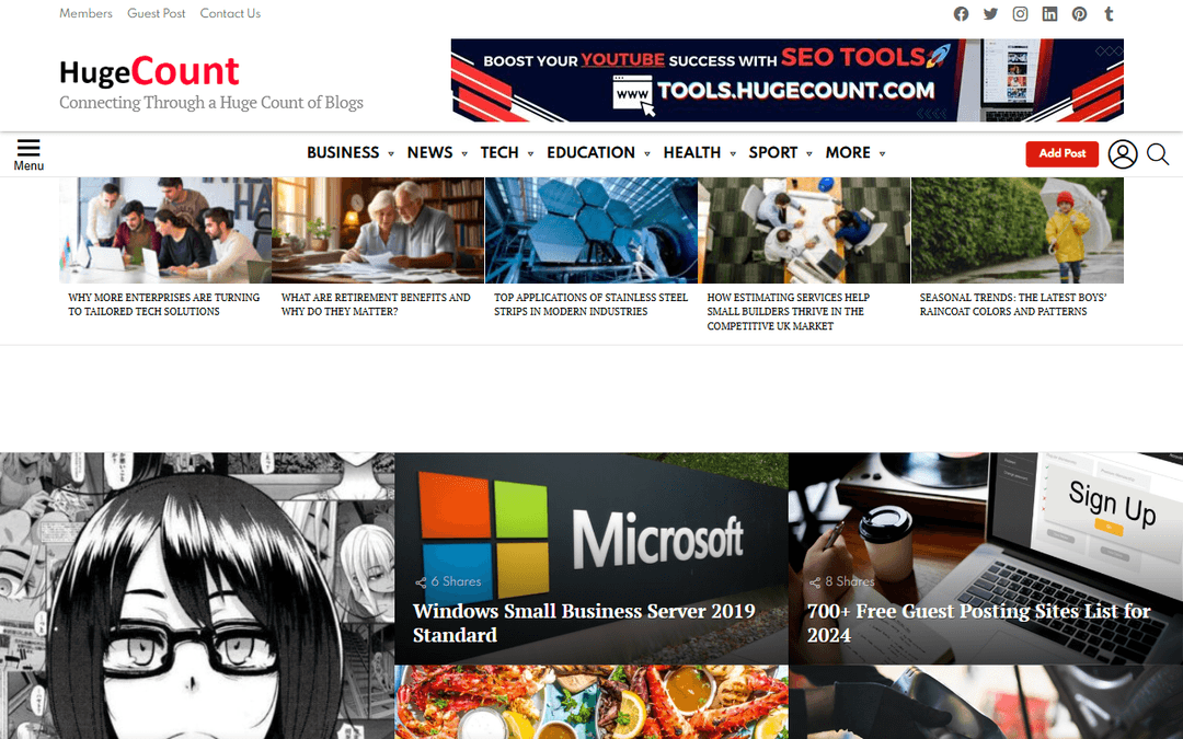 hugecount.com publisher screenshot
