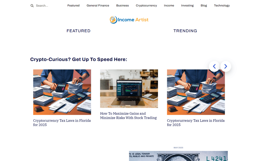 incomeartist.com publisher screenshot