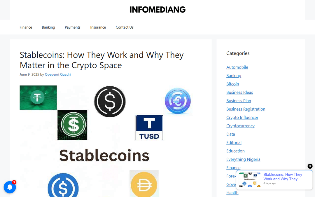 infomediang.com publisher screenshot