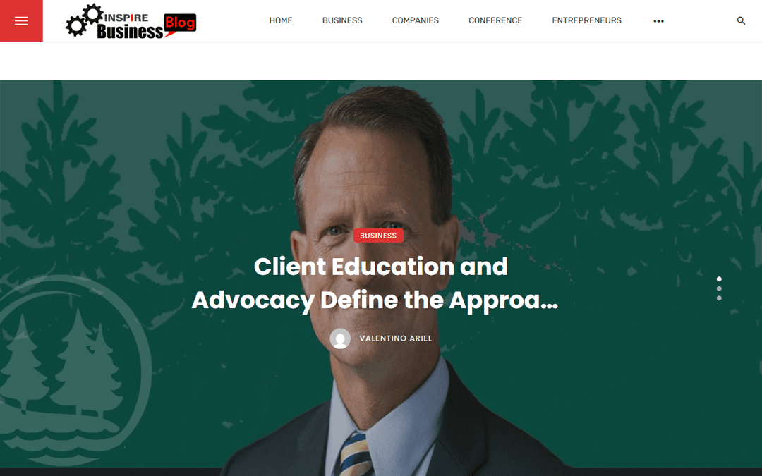 inspirebusinessblog.com publisher screenshot