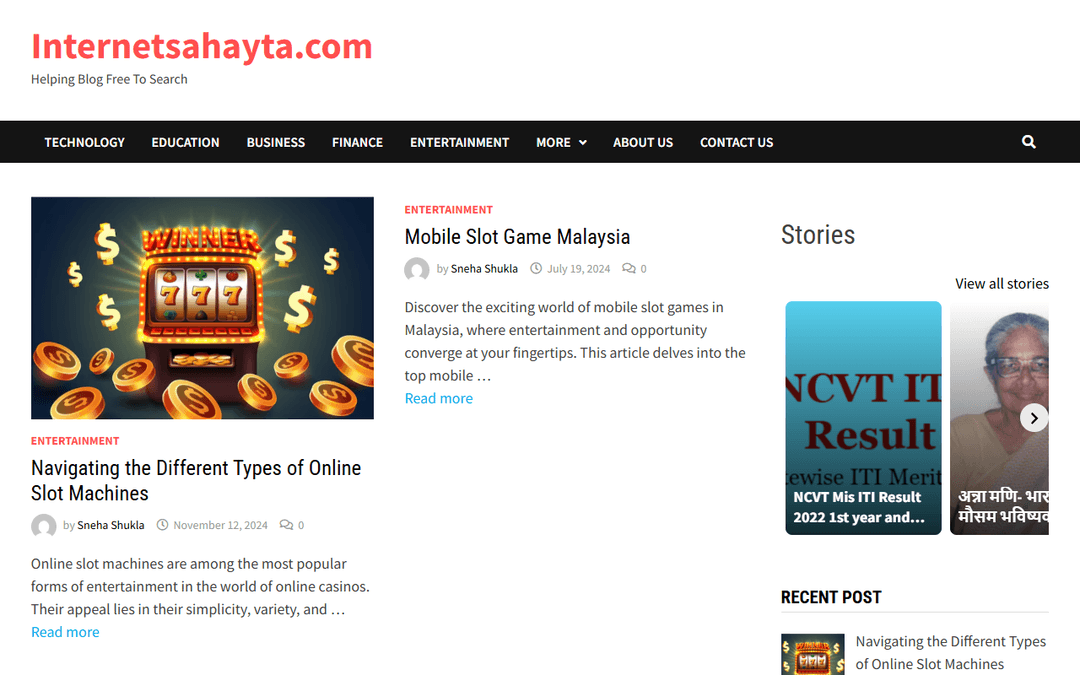 internetsahayta.com publisher screenshot