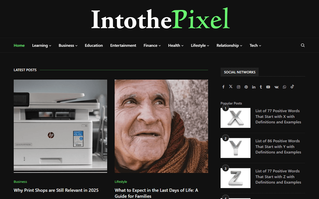 intothepixel.com publisher screenshot