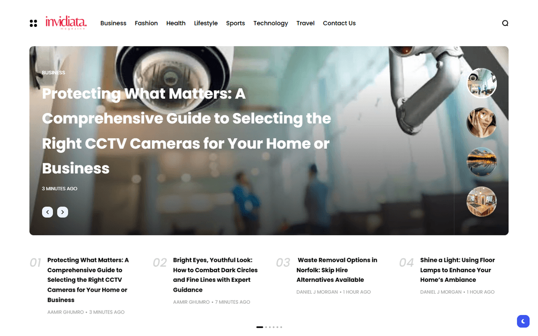 invidiatamagazine.com publisher screenshot