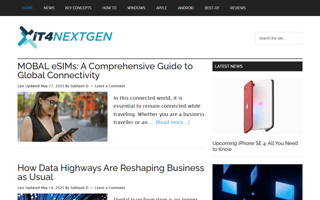 it4nextgen.com publisher screenshot