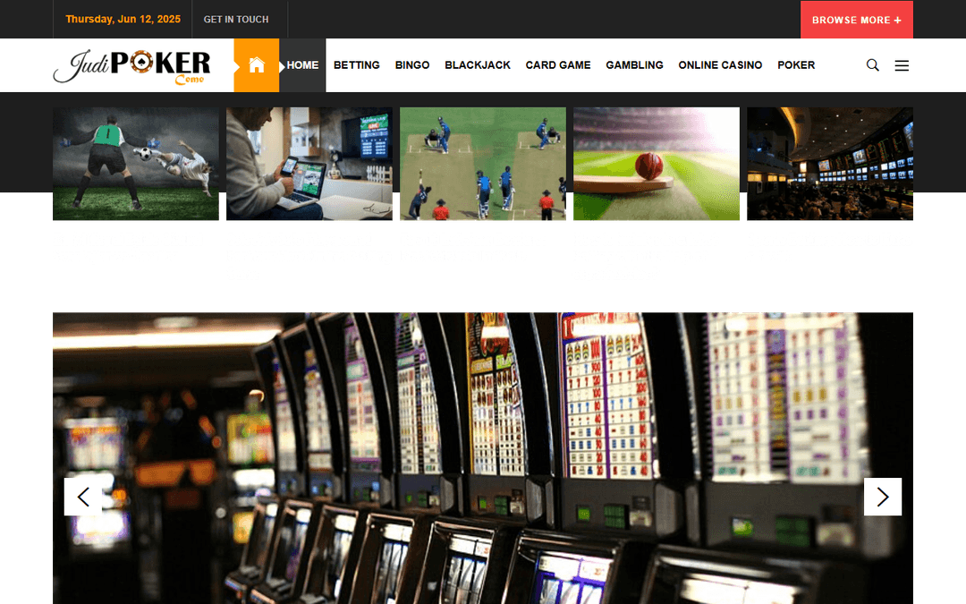 judipokerceme.com publisher screenshot