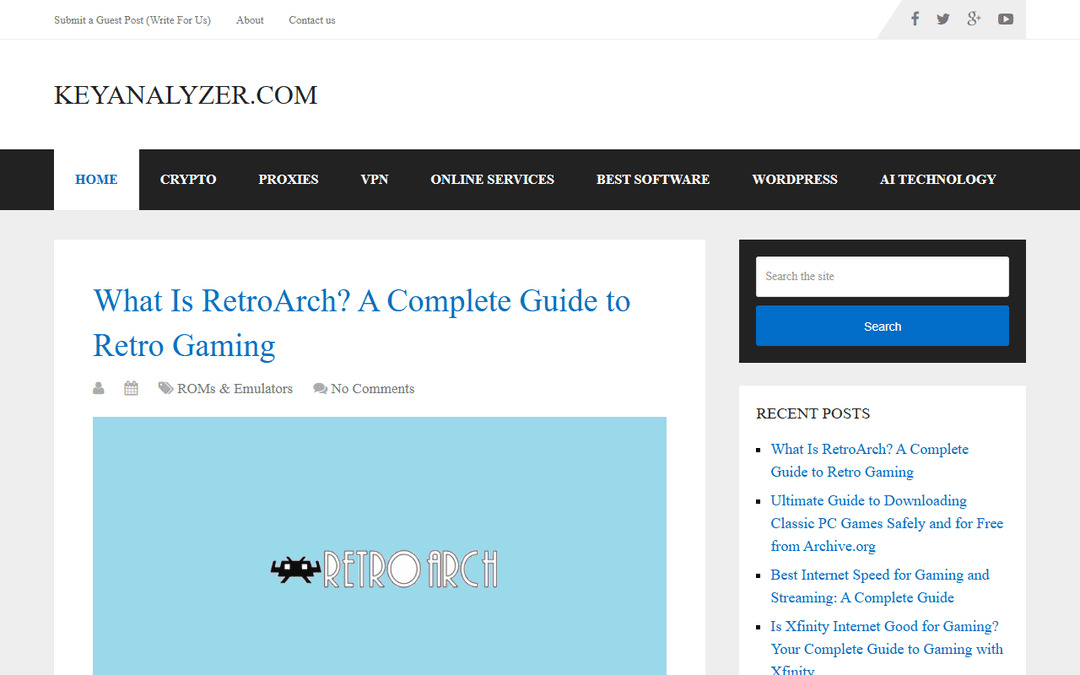 keyanalyzer.com publisher screenshot