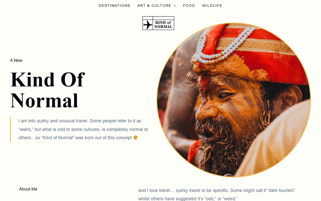 kindofnormal.com publisher screenshot