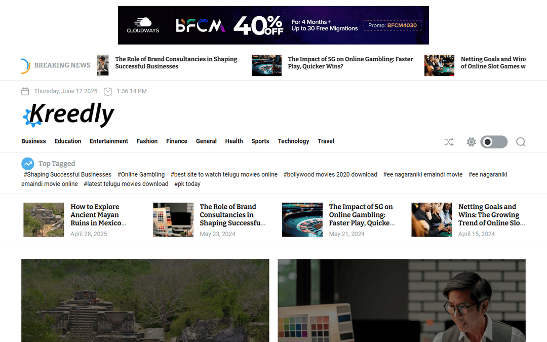 kreedly.com publisher screenshot