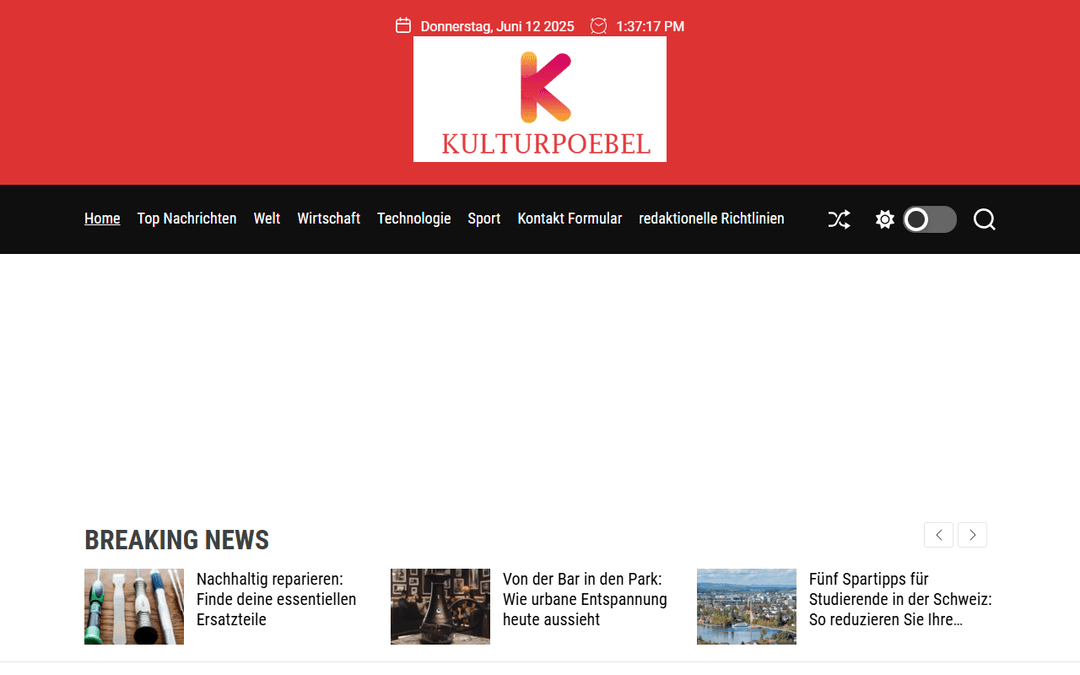 kulturpoebel.de publisher screenshot