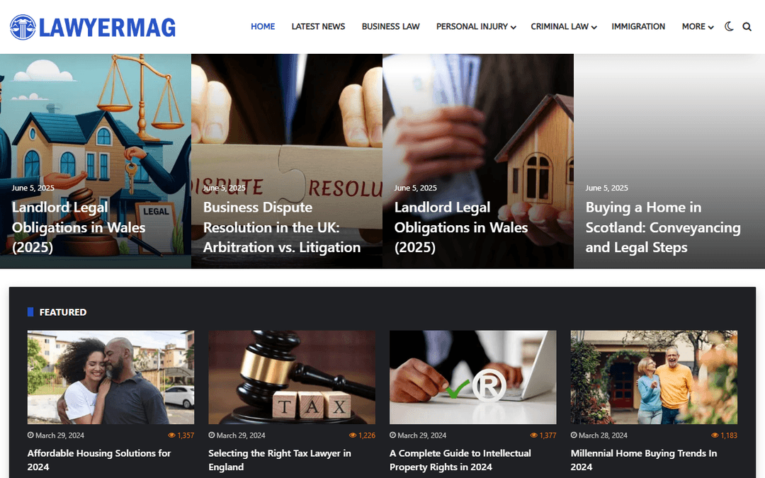 lawyermag.co.uk publisher screenshot