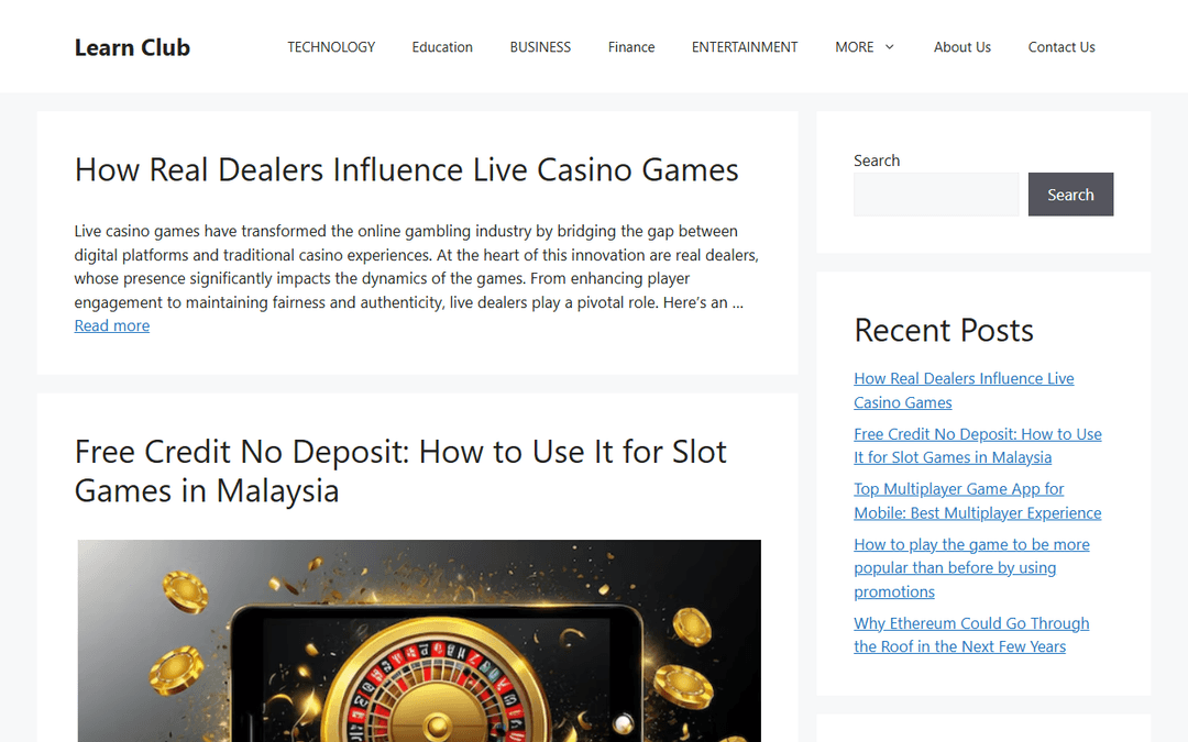 learnclub.in publisher screenshot