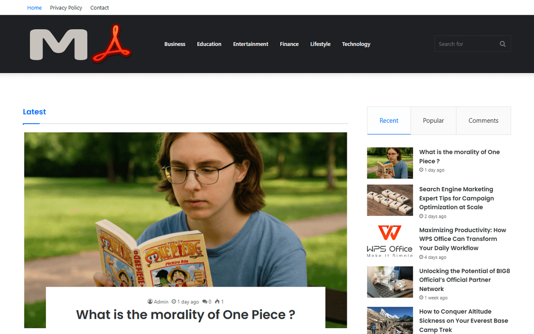 magazinethis.com publisher screenshot