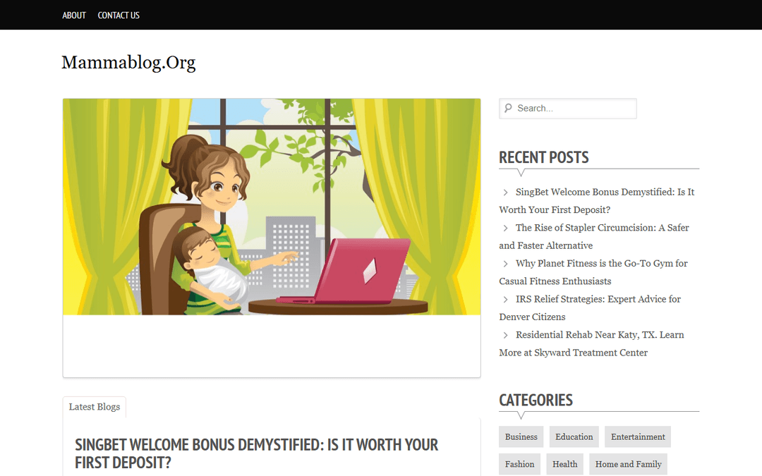 mammablog.org publisher screenshot