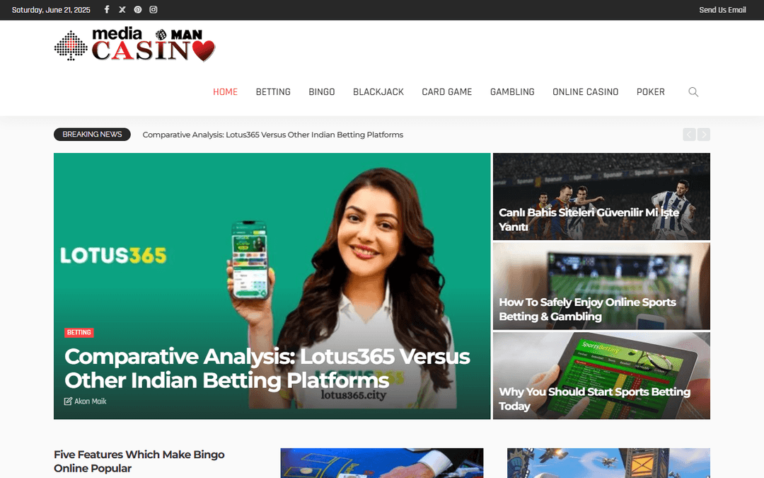 mediamancasino.com publisher screenshot