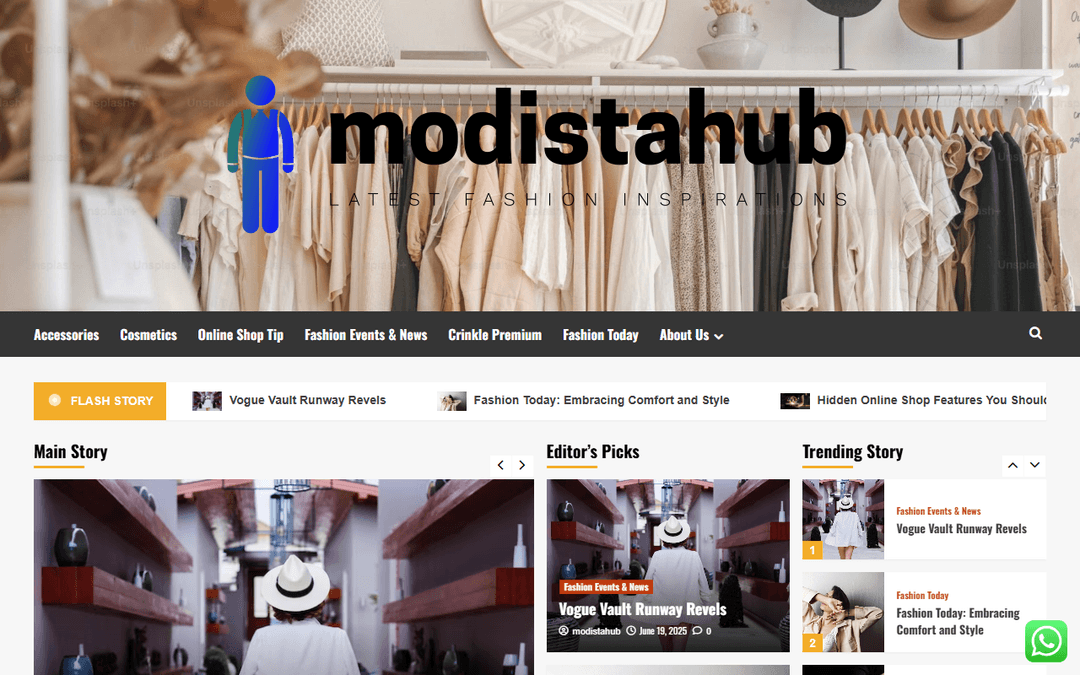 modistahub.com publisher screenshot