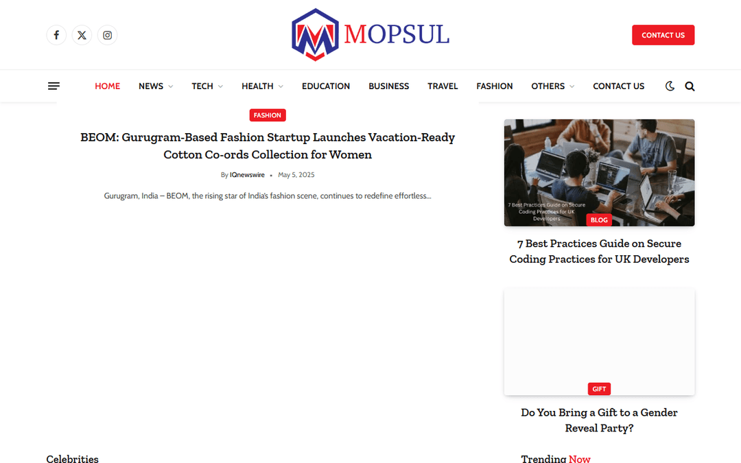 mopsul.co.uk publisher screenshot