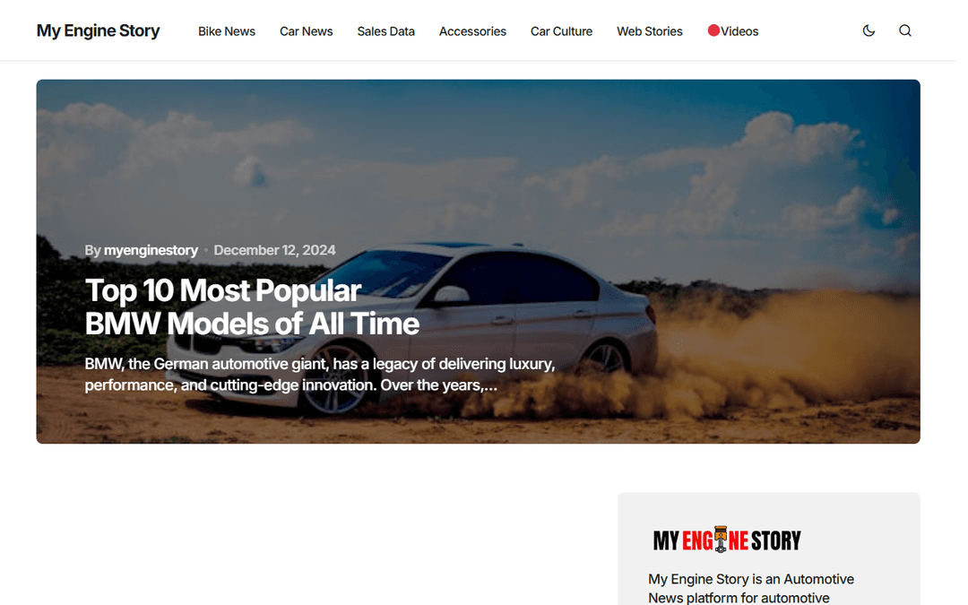 myenginestory.com publisher screenshot