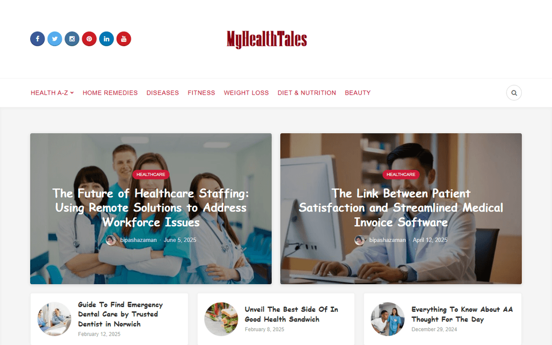 myhealthtales.com publisher screenshot