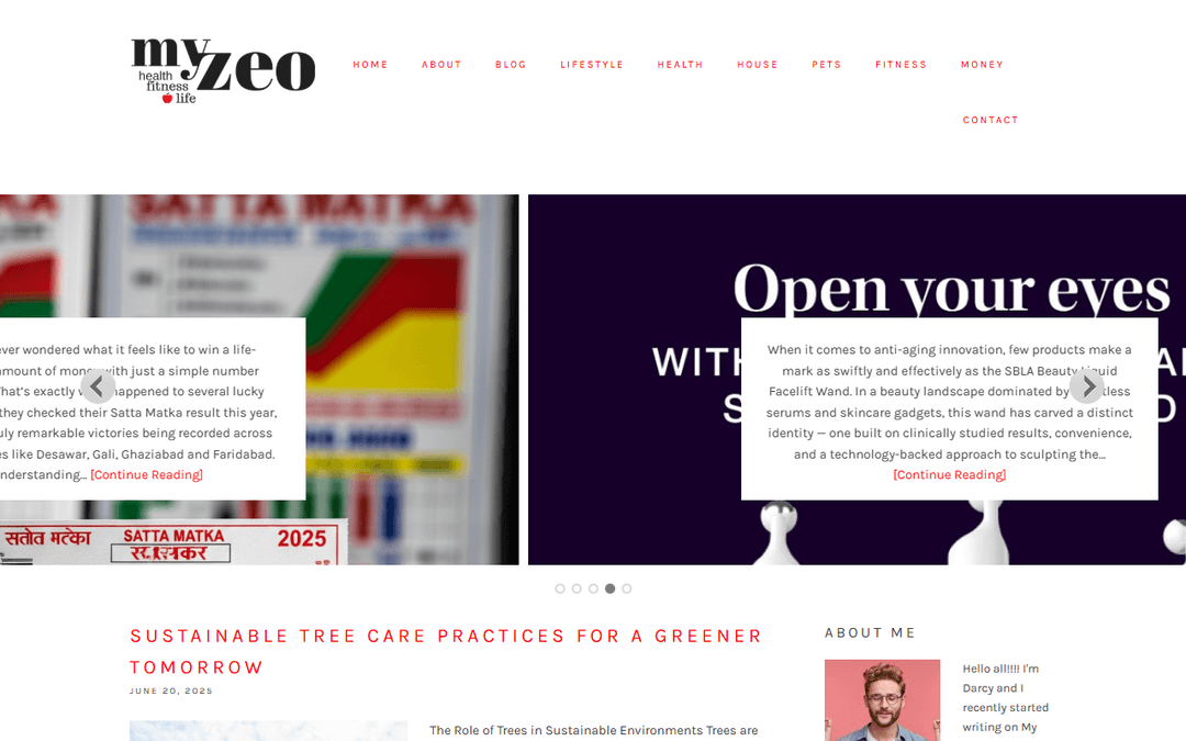 myzeo.com publisher screenshot