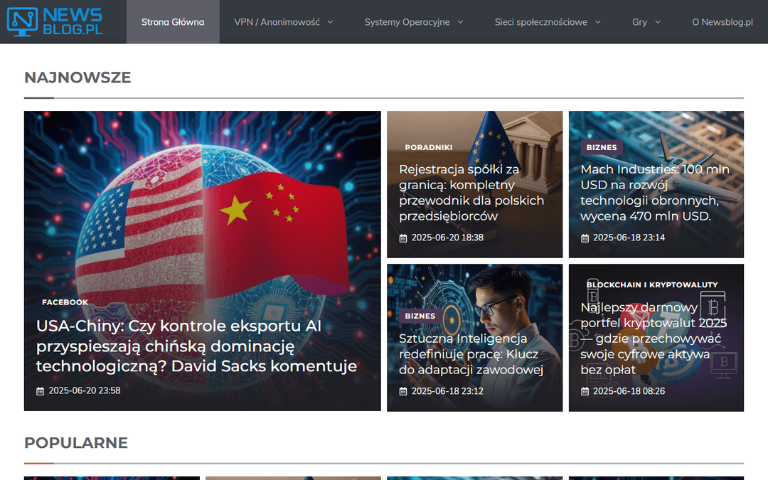 newsblog.pl publisher screenshot