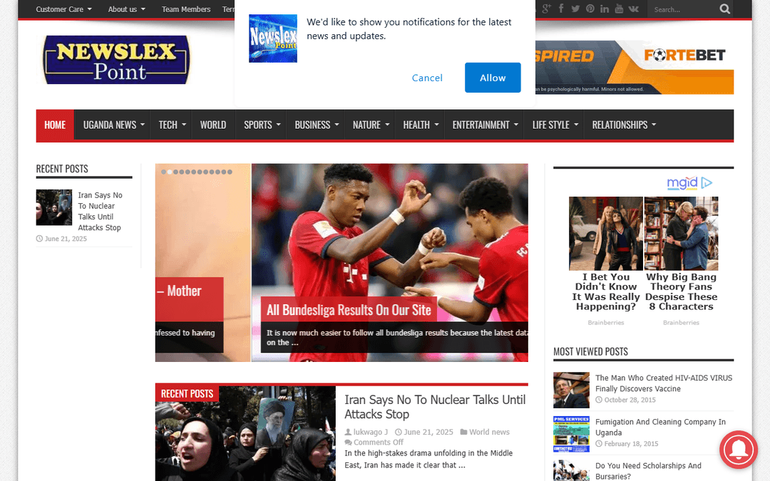 newslexpoint.com publisher screenshot