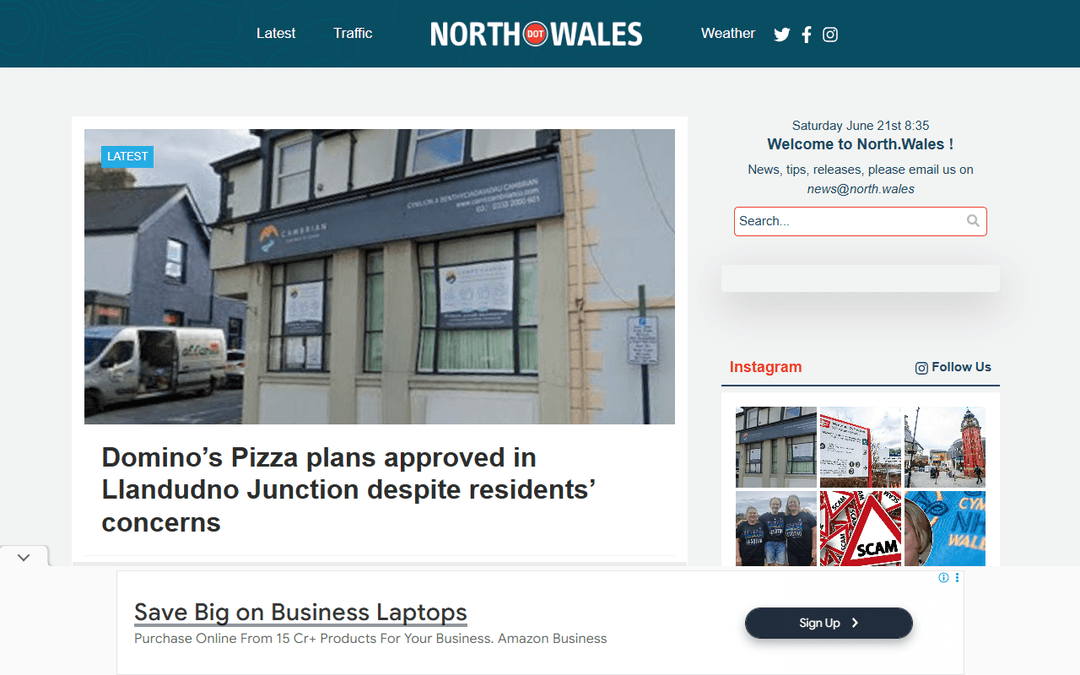 north.wales publisher screenshot
