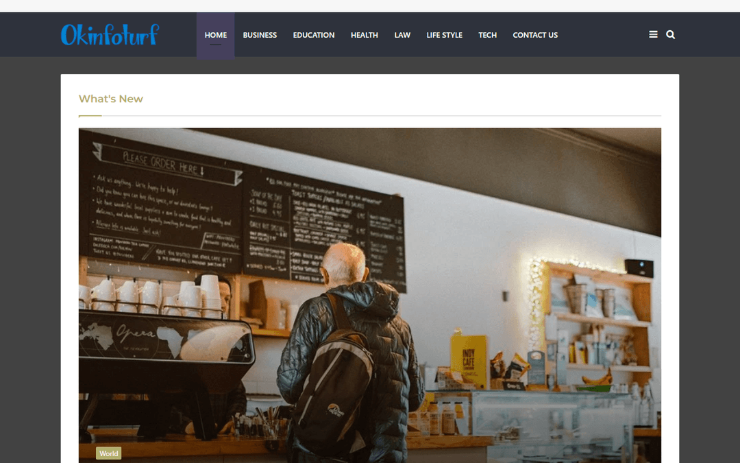 okinfoturf.com publisher screenshot