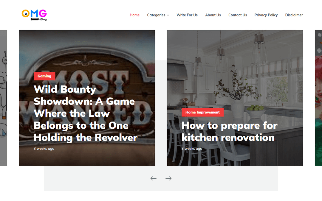 omgblog.co.uk publisher screenshot