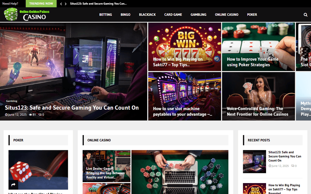 onlinegoldenpalacecasino.com publisher screenshot