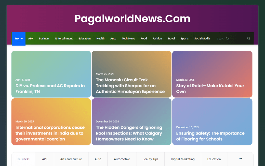 pagalworldnews.com publisher screenshot