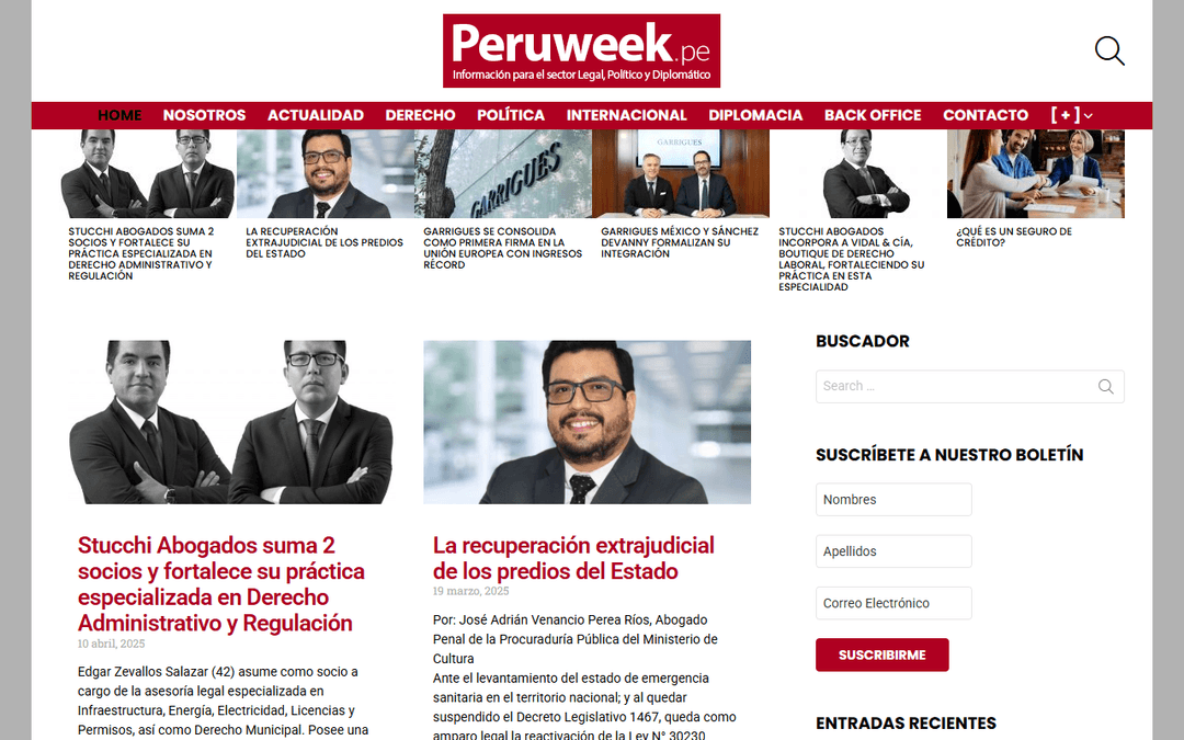 peruweek.pe publisher screenshot
