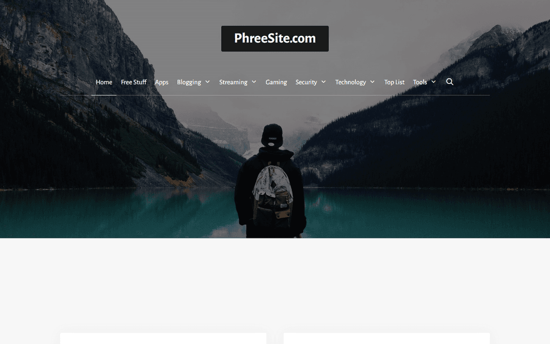 phreesite.com publisher screenshot