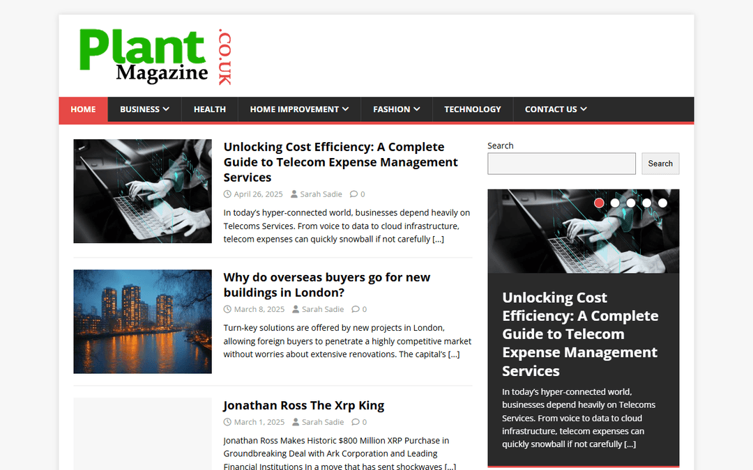 plants-magazine.co.uk publisher screenshot