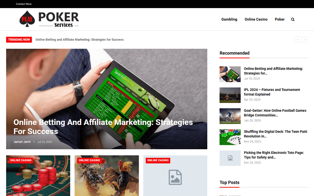 playpokerservices.com publisher screenshot