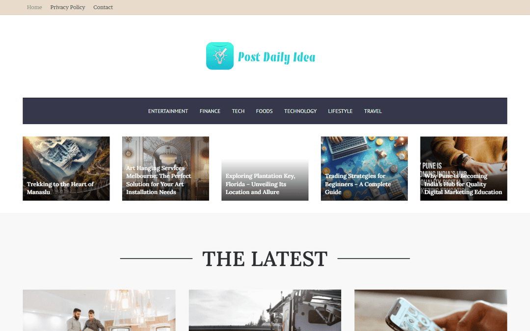 postdailyidea.com publisher screenshot