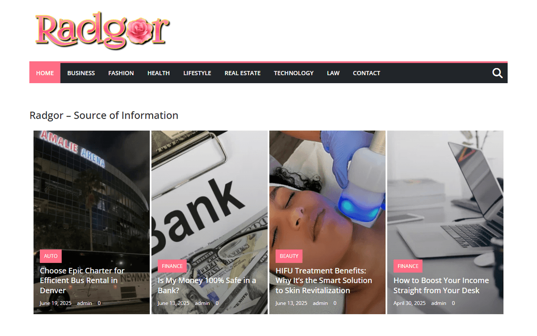 radgor.com publisher screenshot