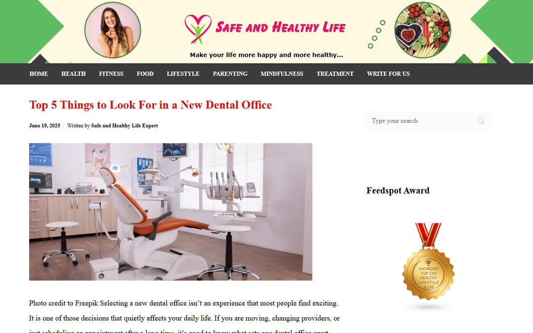 safeandhealthylife.com publisher screenshot