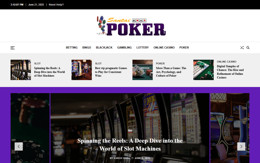 santai-poker.com publisher screenshot