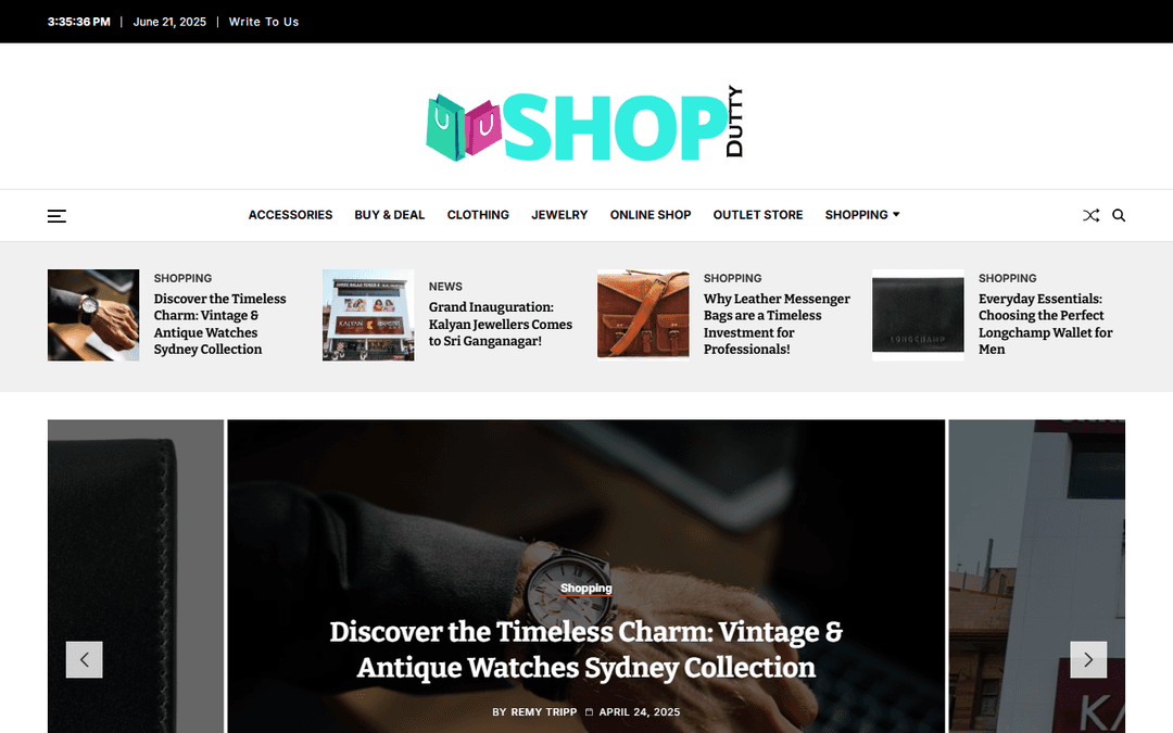 shopdutty.com publisher screenshot