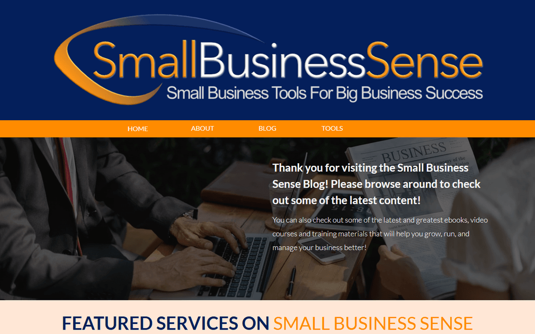 small-bizsense.com publisher screenshot