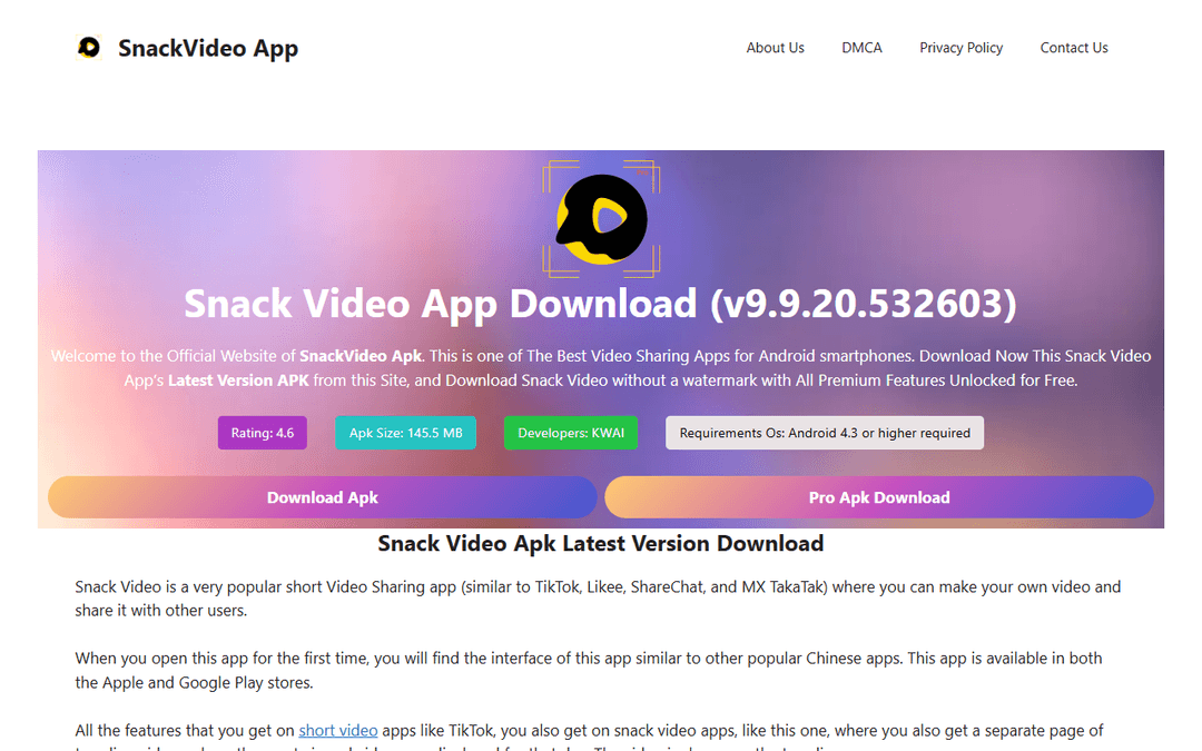 snackvideoapk.com publisher screenshot
